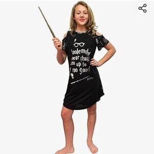 Harry Potter I Solemnly Swear Shoulder Cut Out Nightgown